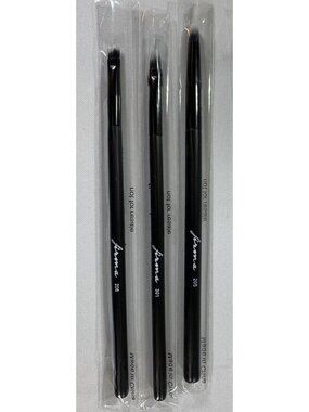 Firma Beauty Eye Makeup Brush 3 Pc Set Precision Blending Detail 205/301/206 NEW